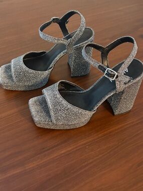 Abound glitter block heels